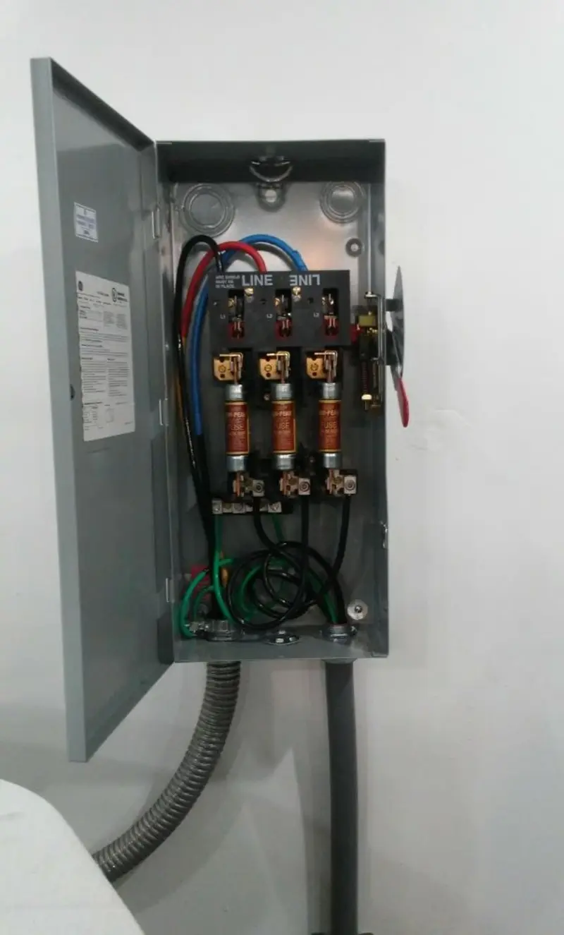 Three-phase disconnect switch installed for Electrical Wiring & Rewiring in Sparta